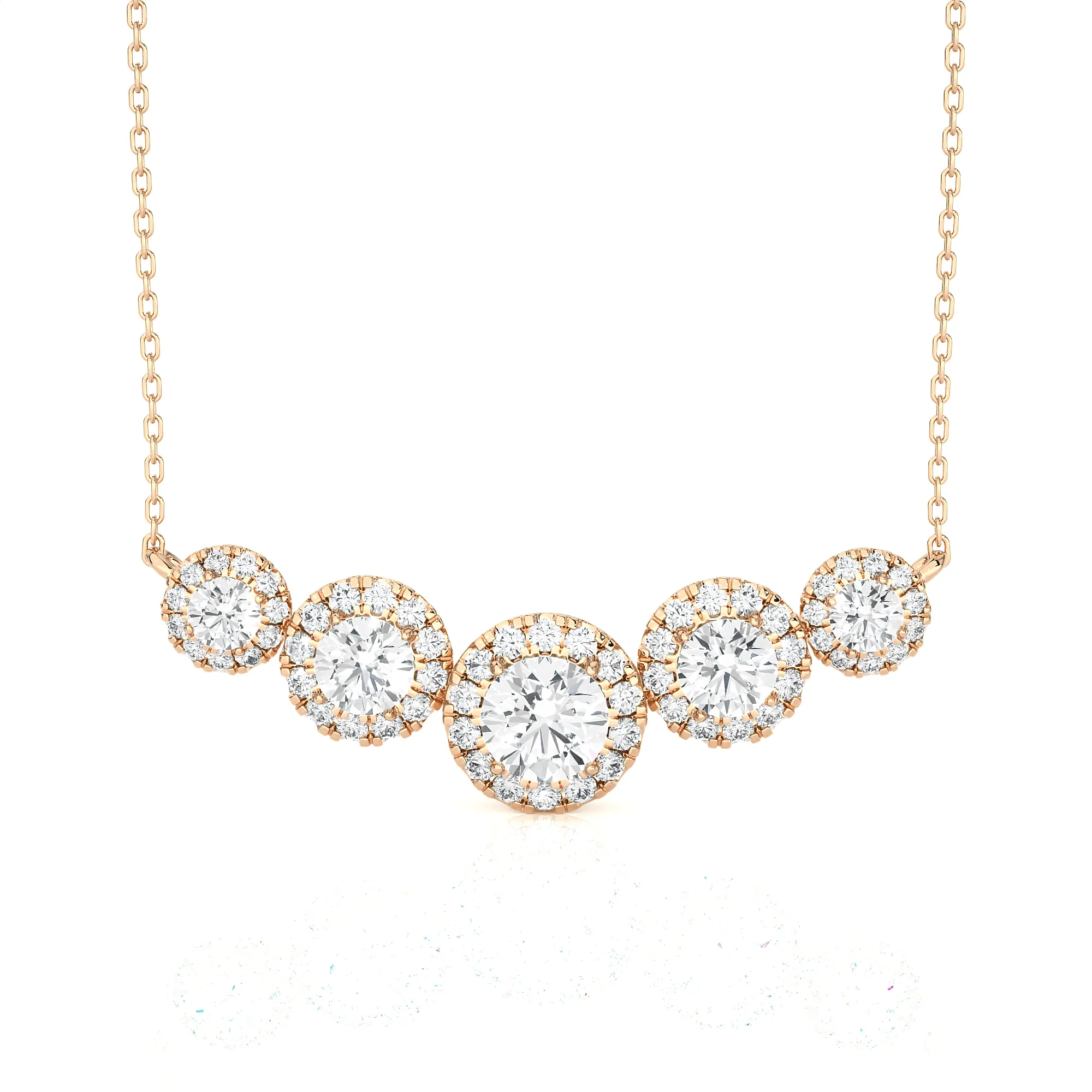 1 3/4  ctw Round Lab Grown Diamond Fashion Necklace