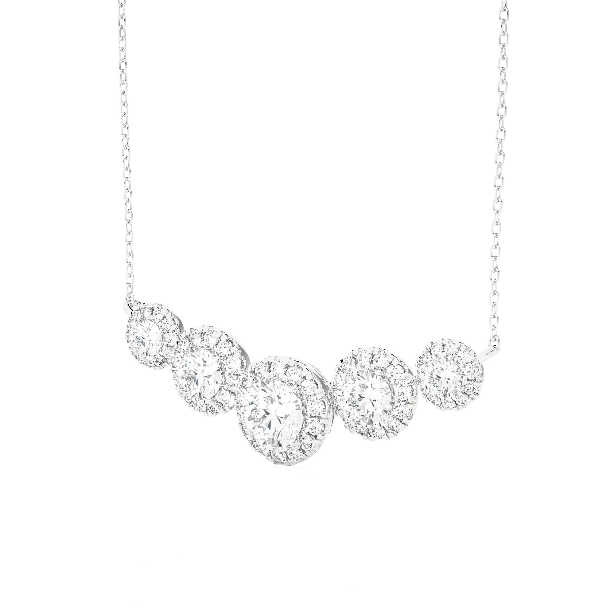 1 3/4  ctw Round Lab Grown Diamond Fashion Necklace