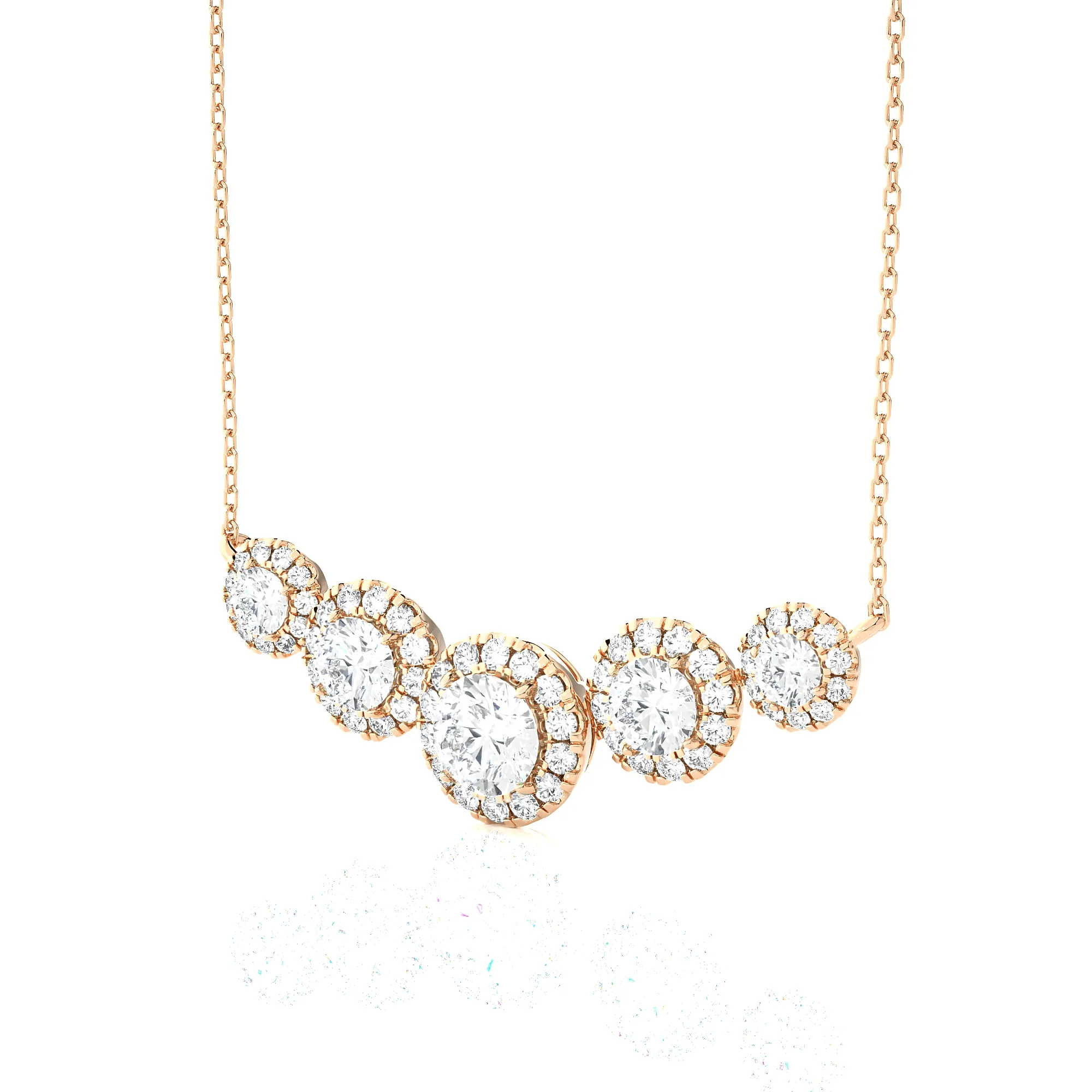 1 3/4  ctw Round Lab Grown Diamond Fashion Necklace