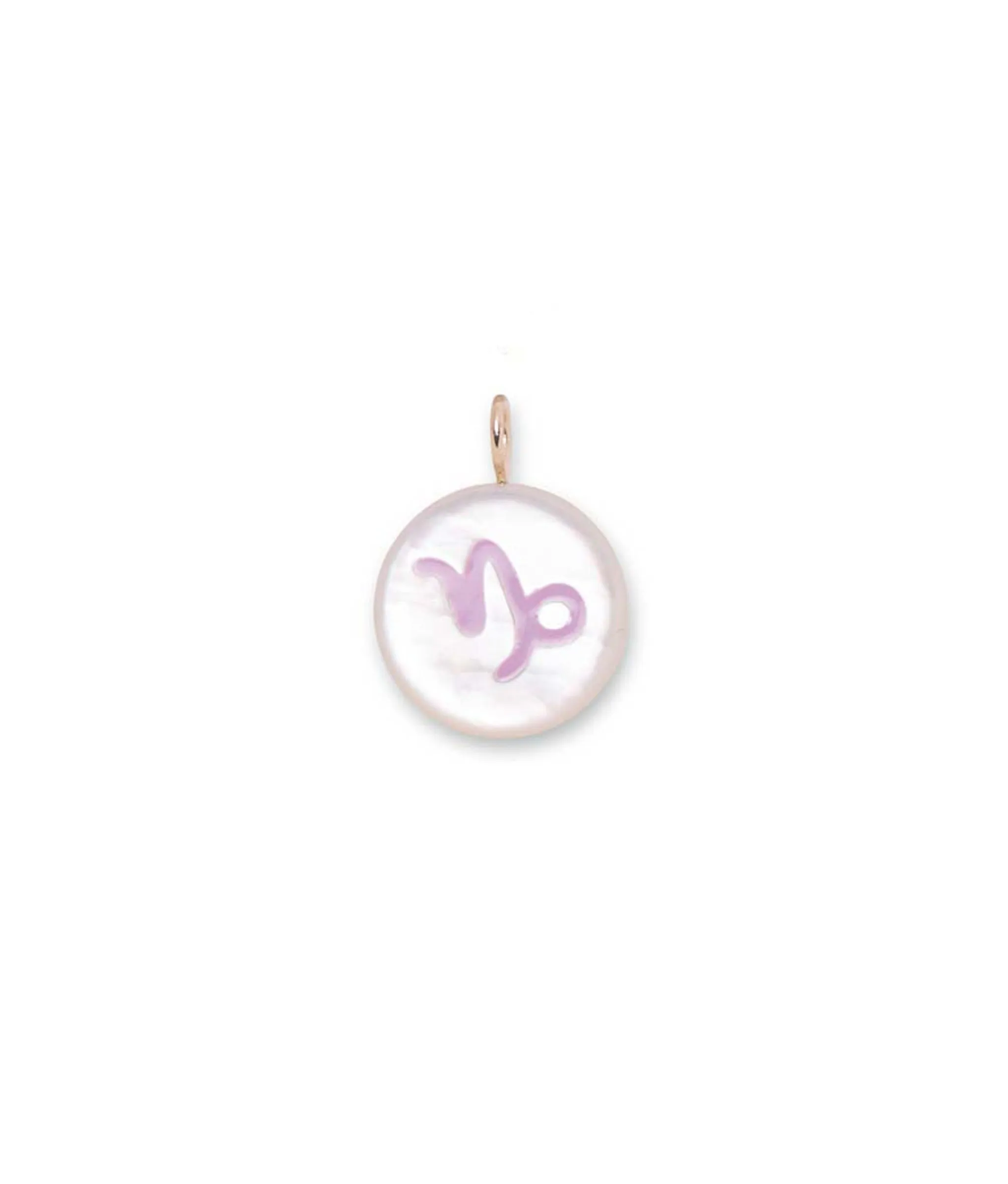 14k Gold Star Sign Charm in Capricorn