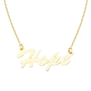 14K Hope Necklace