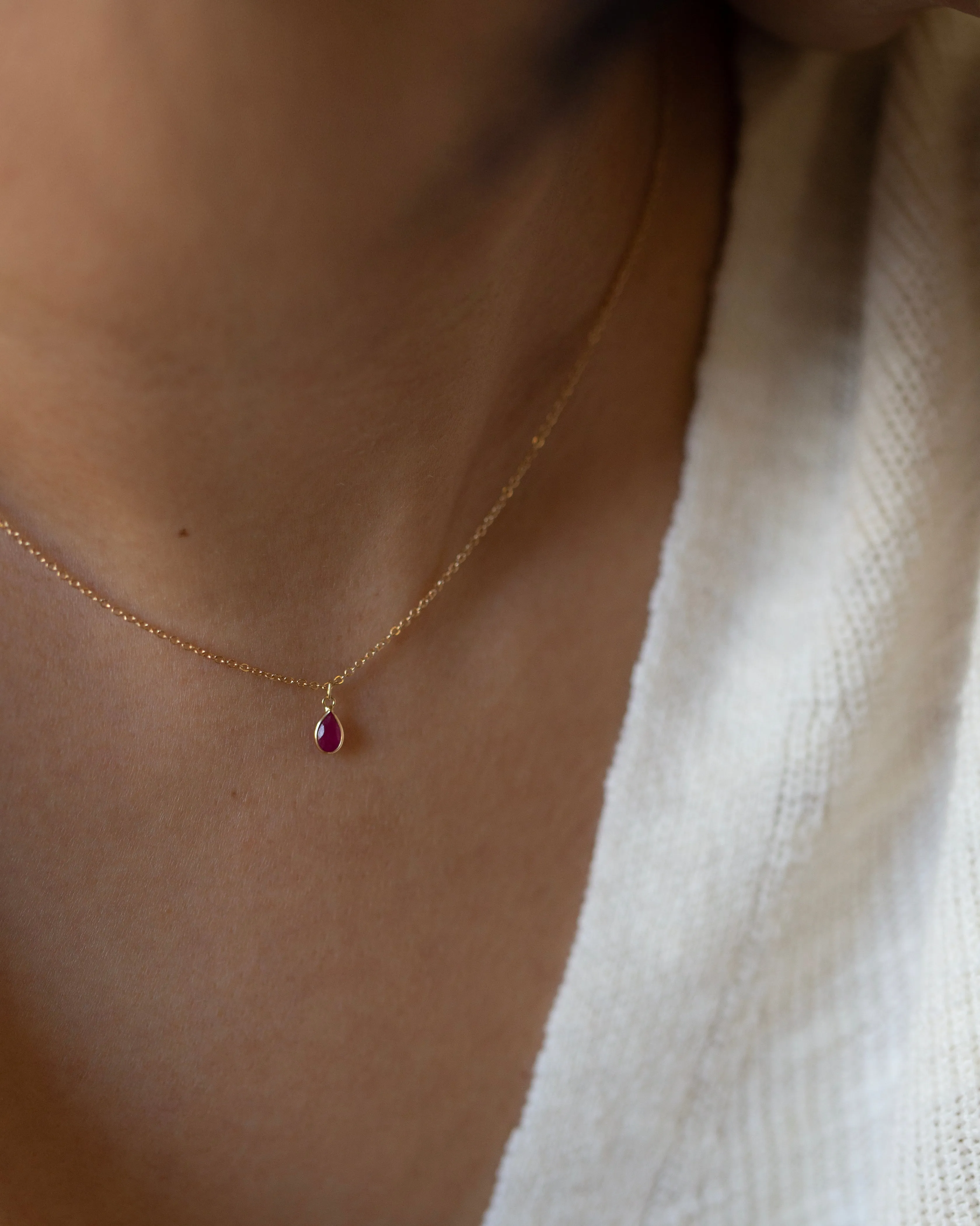 14k Ruby Necklace