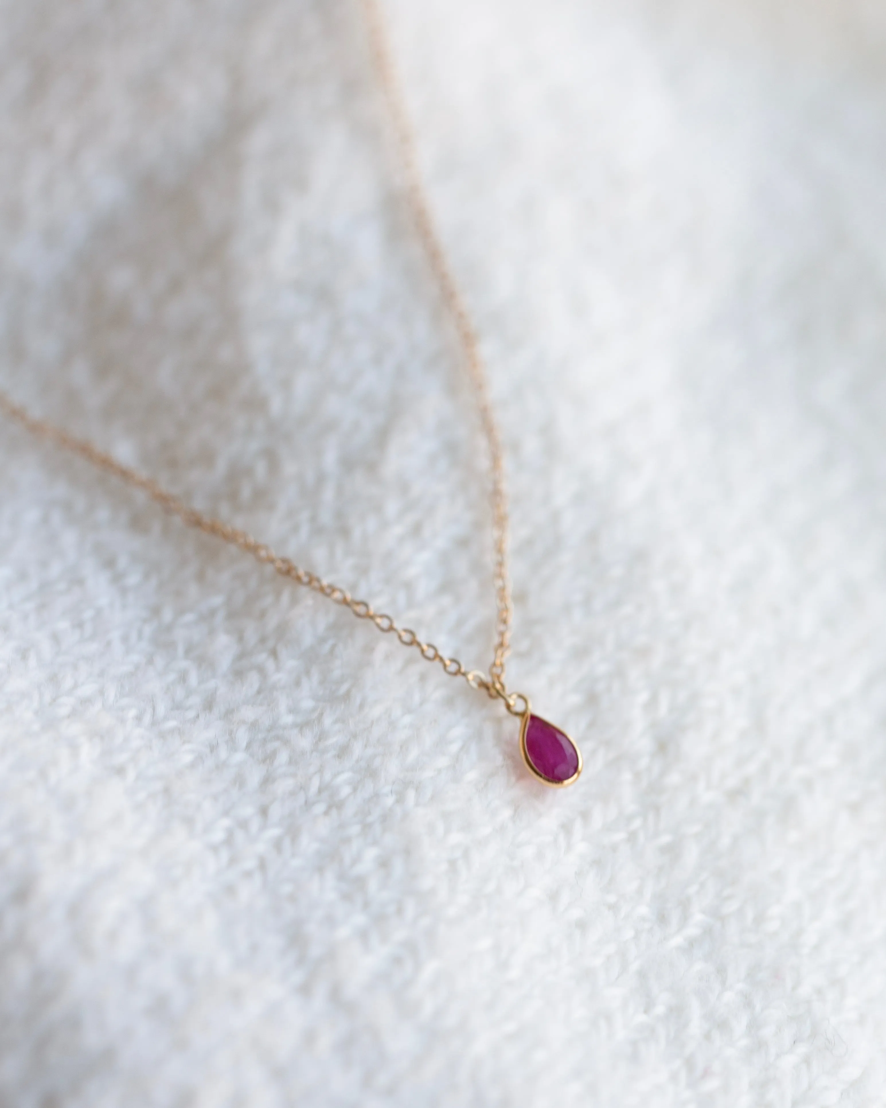 14k Ruby Necklace