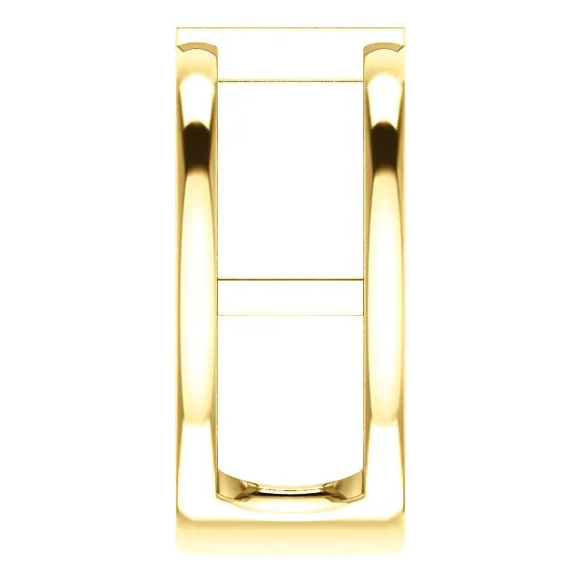 14KT GOLD 0.34 CTW BAGUETTE RUBY NEGATIVE SPACE RING