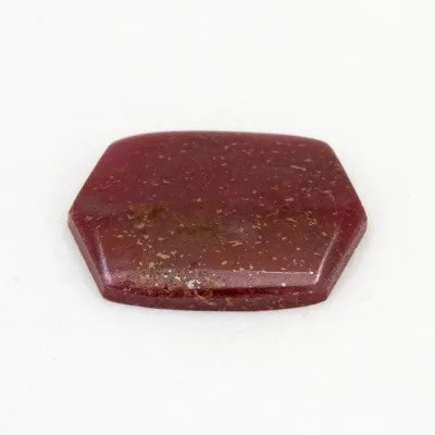 16.2x12mm Liberian Ruby Hexagon Cab