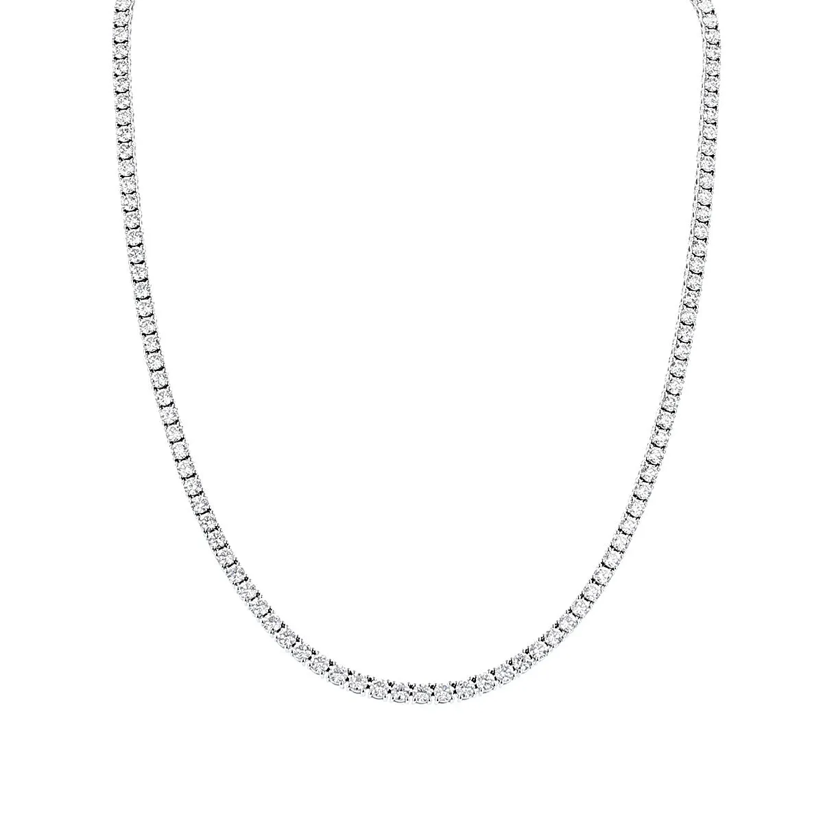 18-Inch Diamond Necklace in 18K White Gold