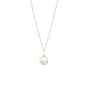 18 Karat Rose Gold Core Diamond Shaker Necklace