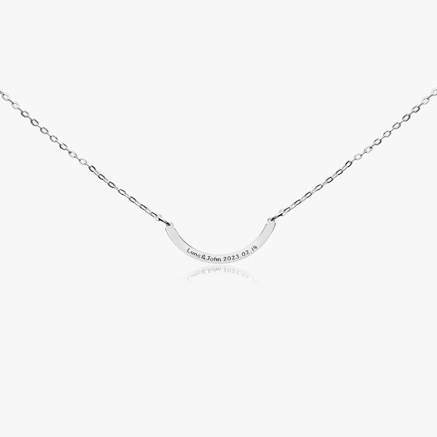 637. Curved Bar Necklace