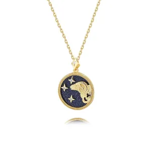 925 Silver Blue Sand Lucky Aries Necklace