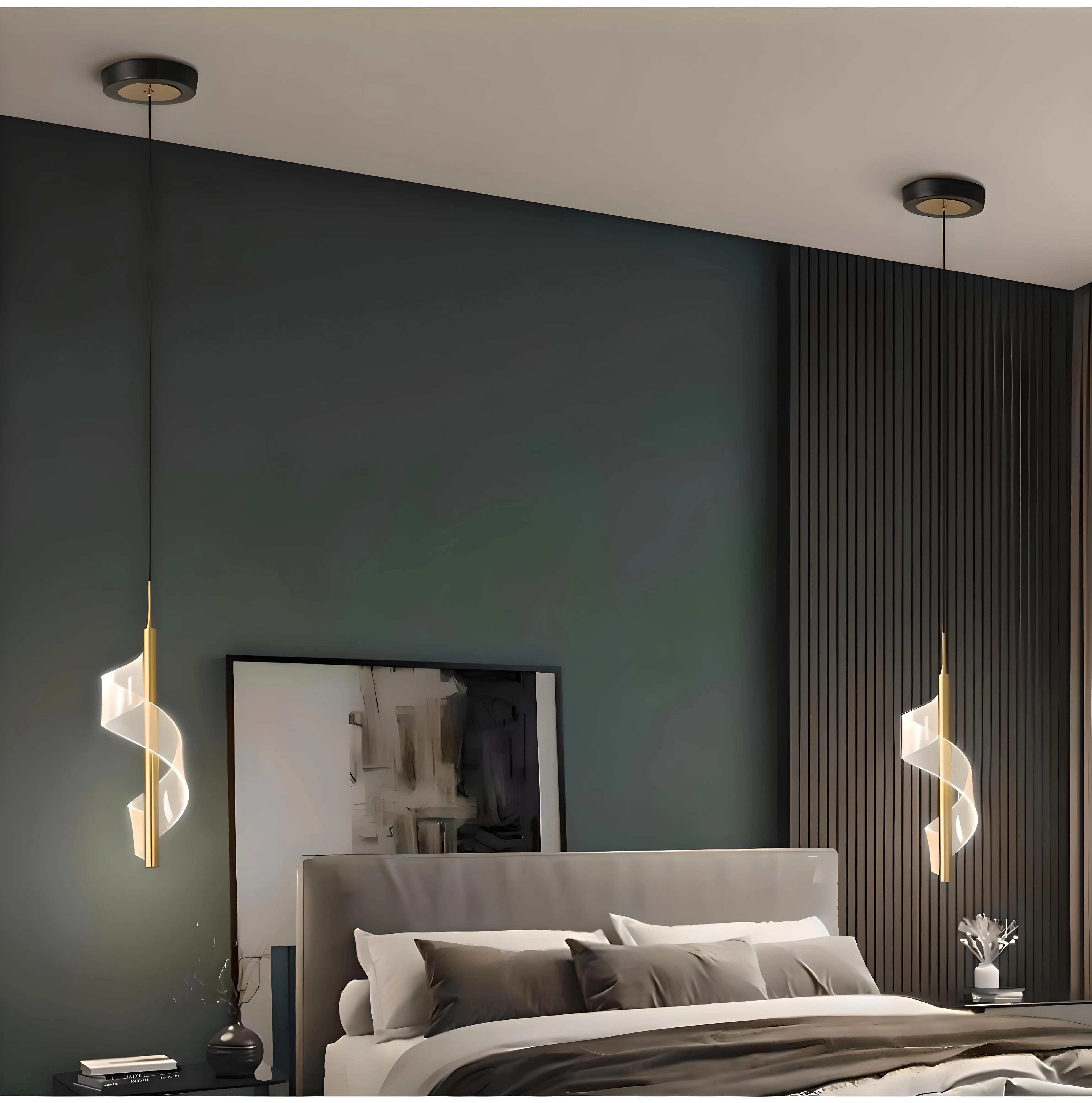 Arendal - Sleek Bedside Chandelier