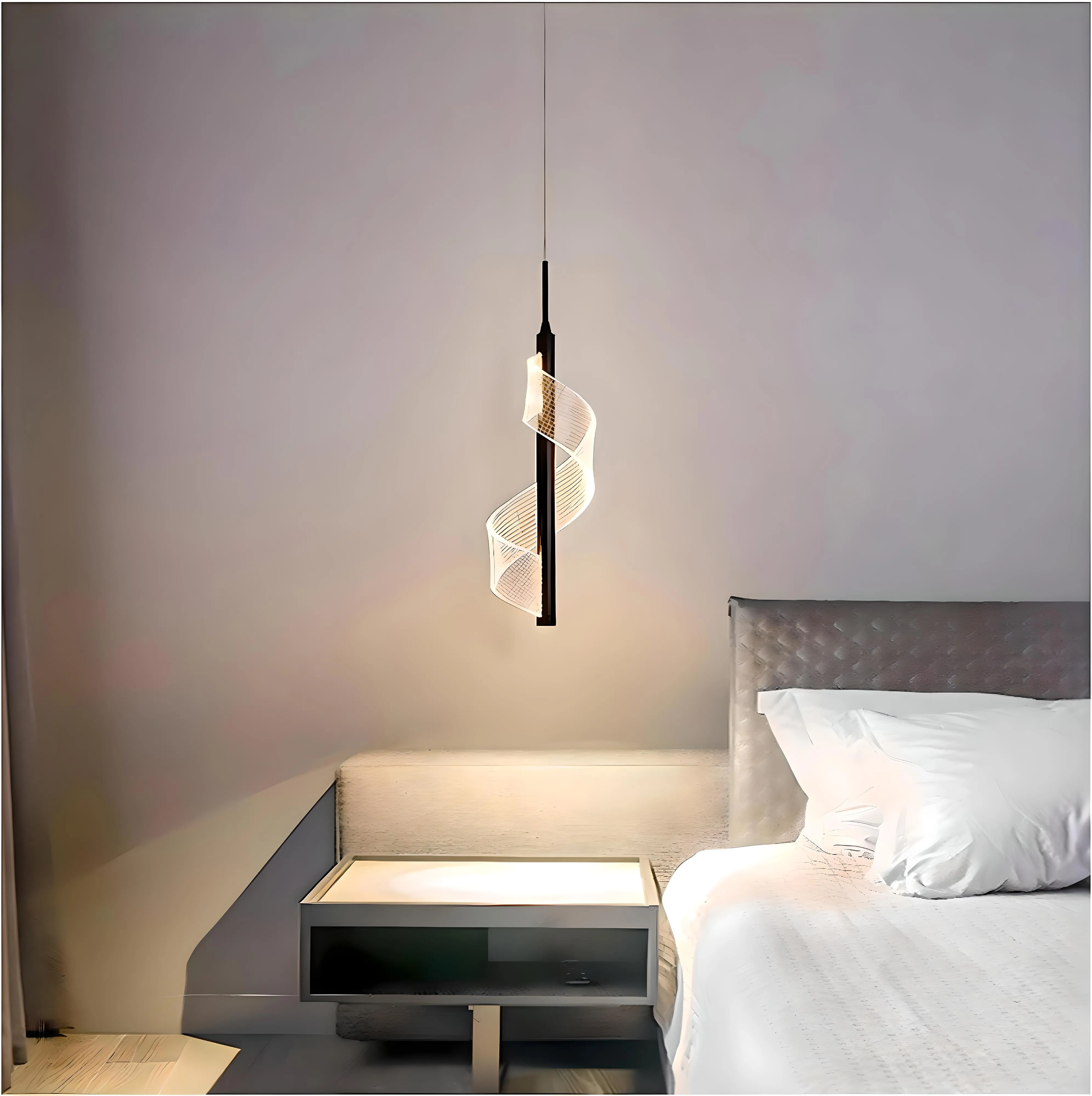 Arendal - Sleek Bedside Chandelier