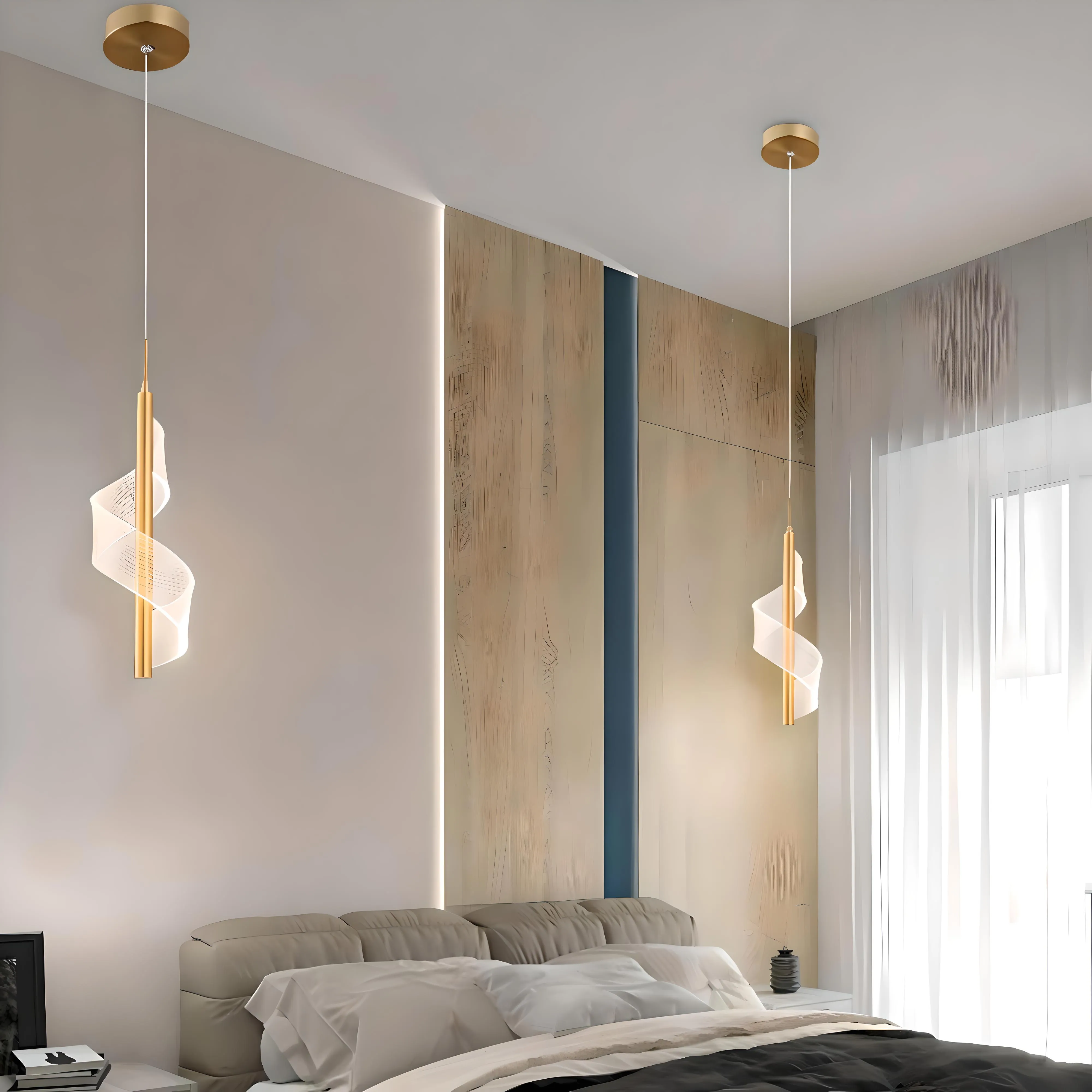 Arendal - Sleek Bedside Chandelier