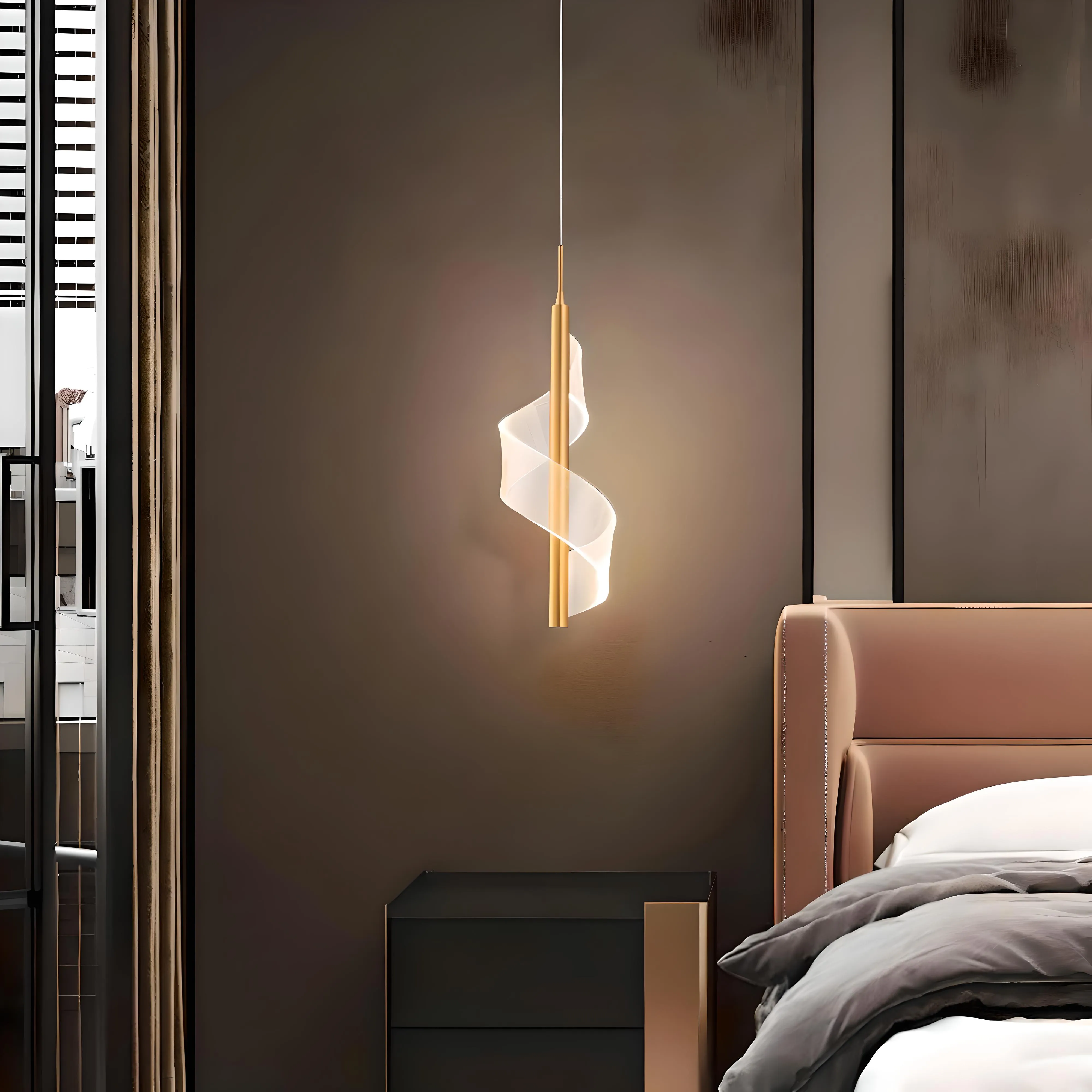 Arendal - Sleek Bedside Chandelier