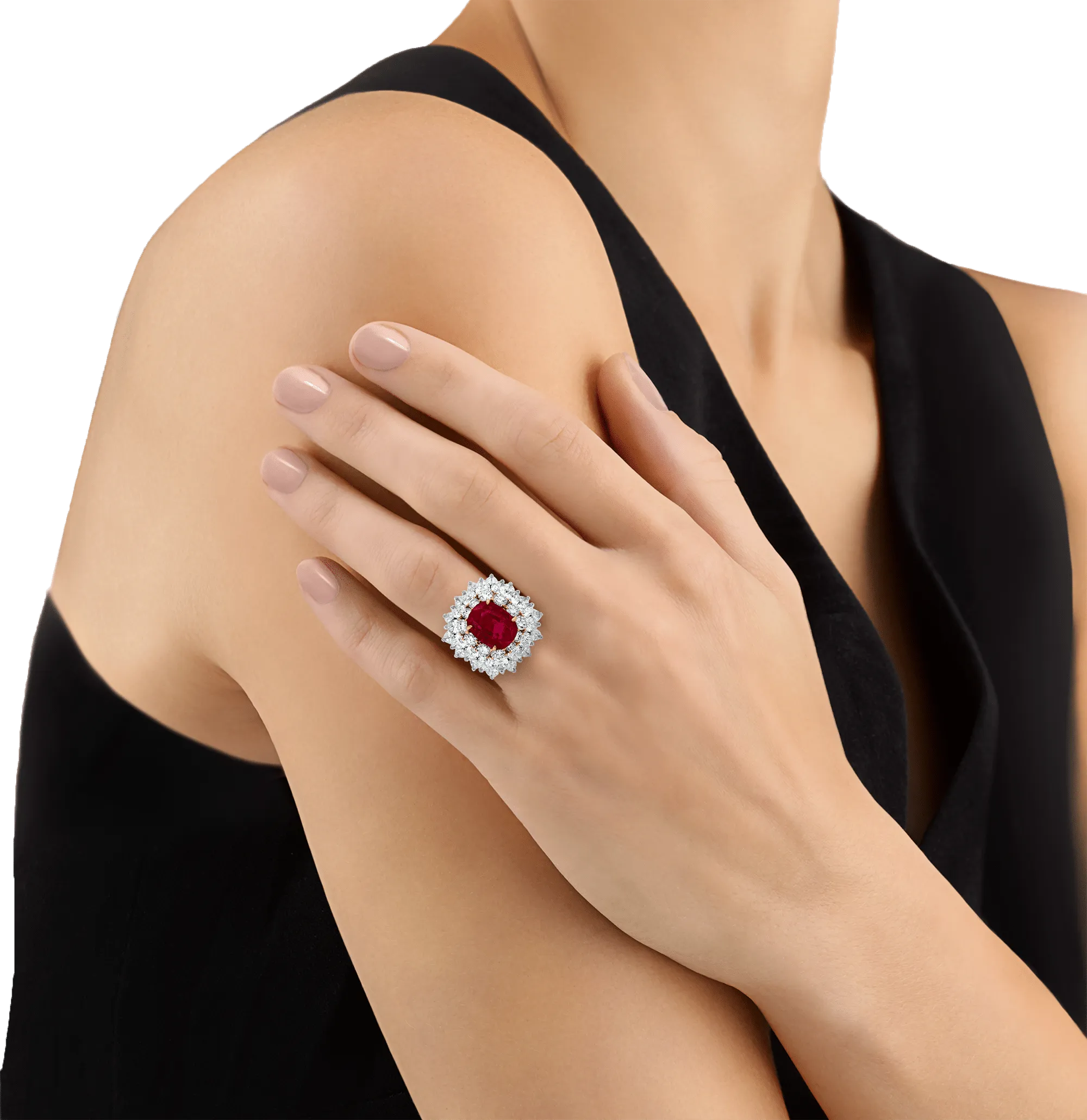 Bulgari Burma Ruby and Diamond Ring, 8.18 Carats