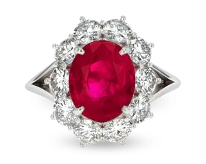 Burma Ruby Ring, 4.01 Carats