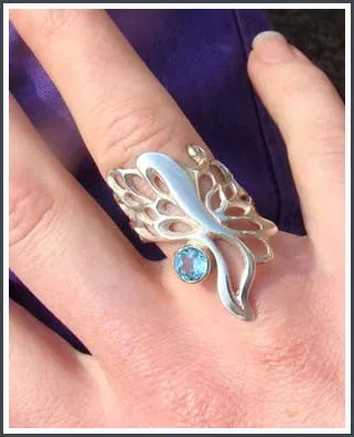 Butterfly Wing Gossamer Ring