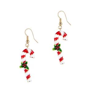 Candy Cane Drop Earrings