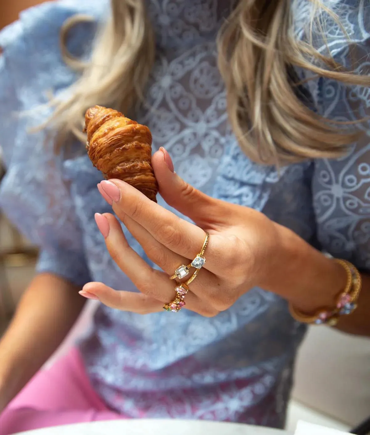 Caroline Svedbom Naya Light Pink Gold Ring