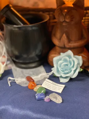 Chakra Crystal Mojo Bag