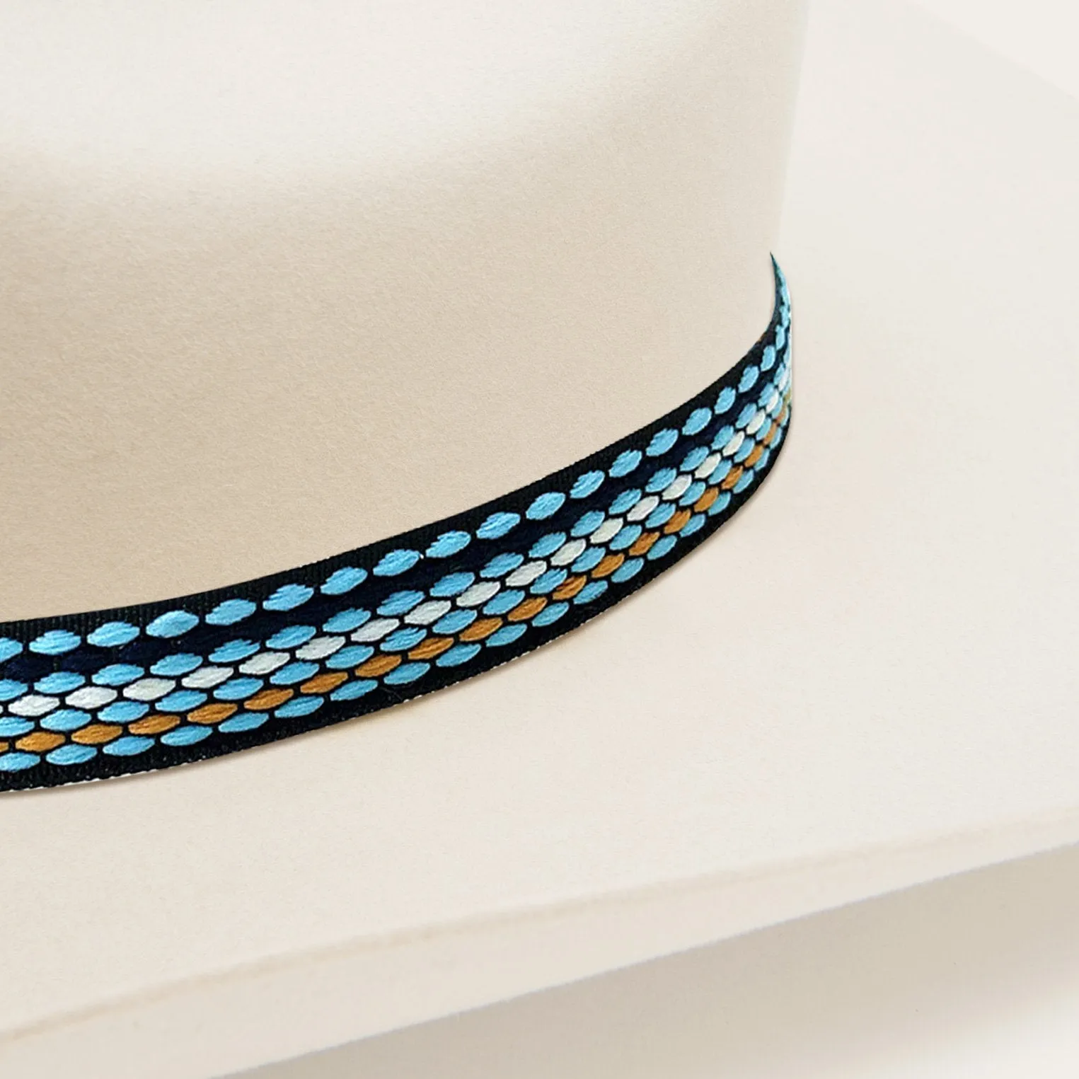 Chic Cowboy Hat with Boho Hatband