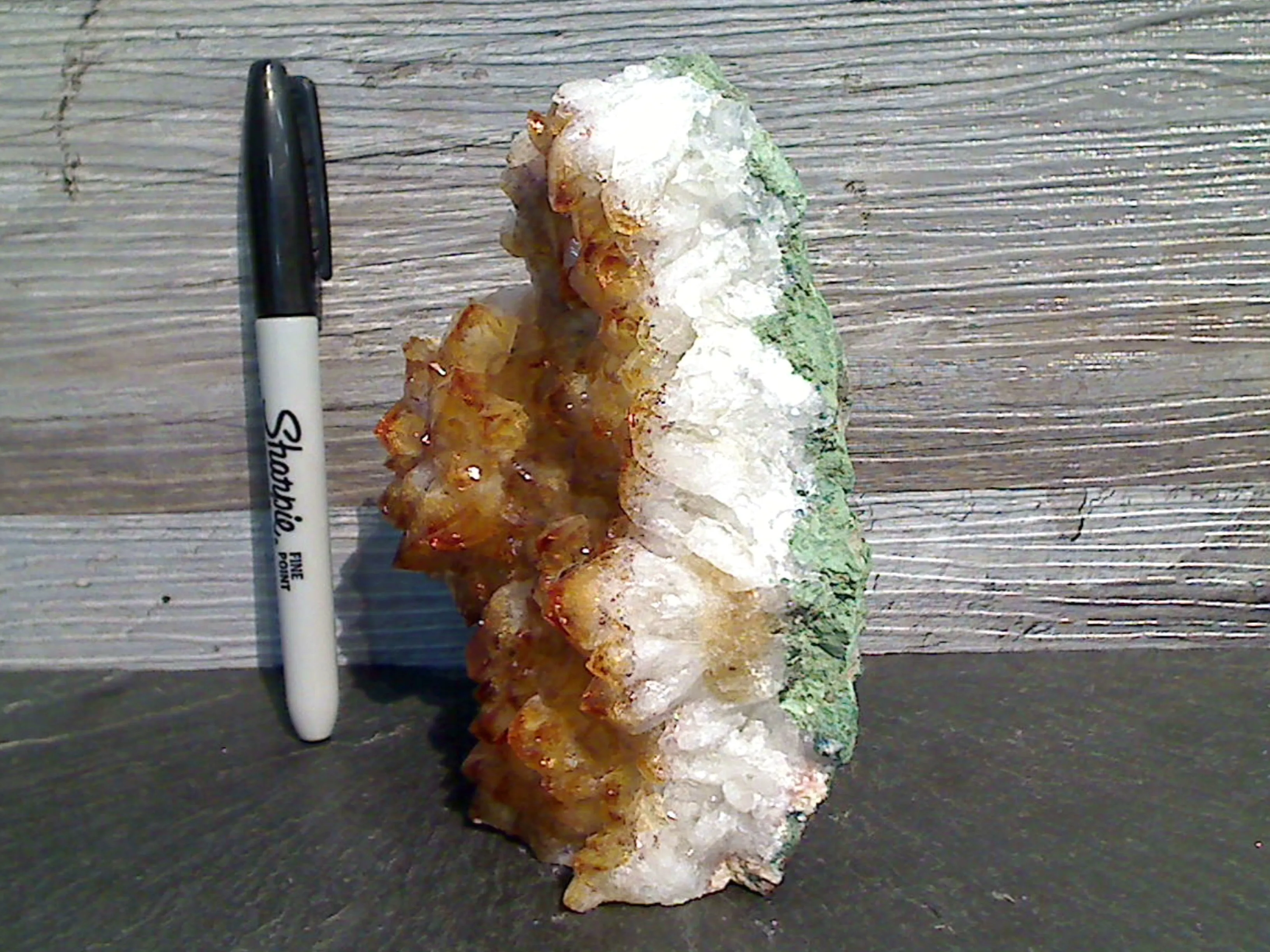 Citrine 5.5"H x 5.25"W x 2"D Cut Base Specimen