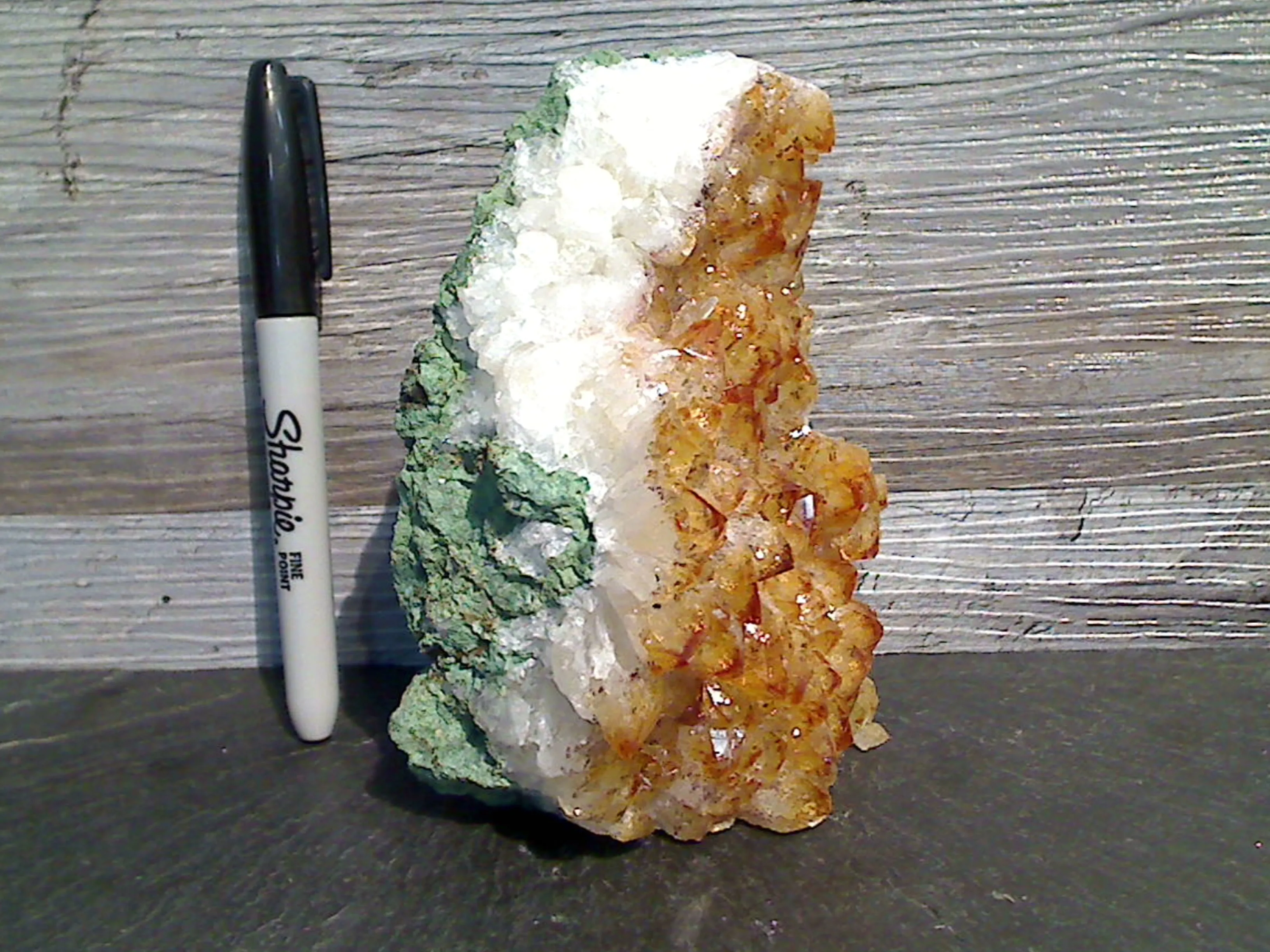 Citrine 5.5"H x 5.25"W x 2"D Cut Base Specimen