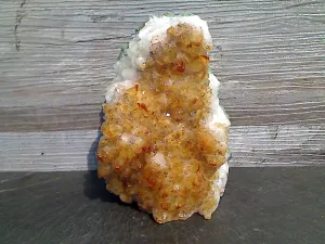 Citrine 5.5"H x 5.25"W x 2"D Cut Base Specimen