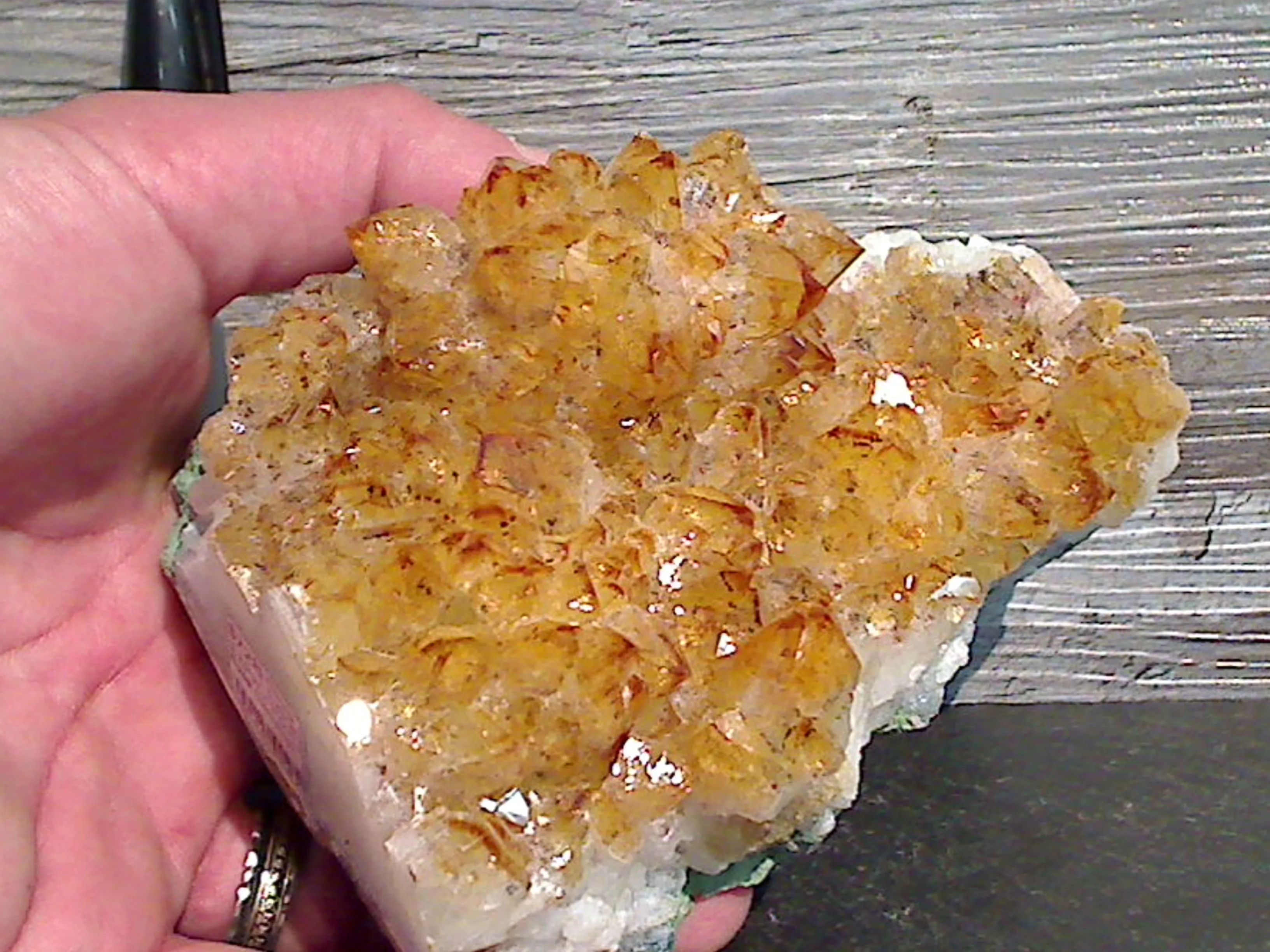 Citrine 5.5"H x 5.25"W x 2"D Cut Base Specimen