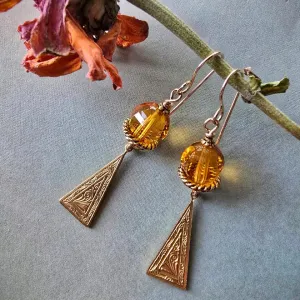 Citrine Drop Earrings