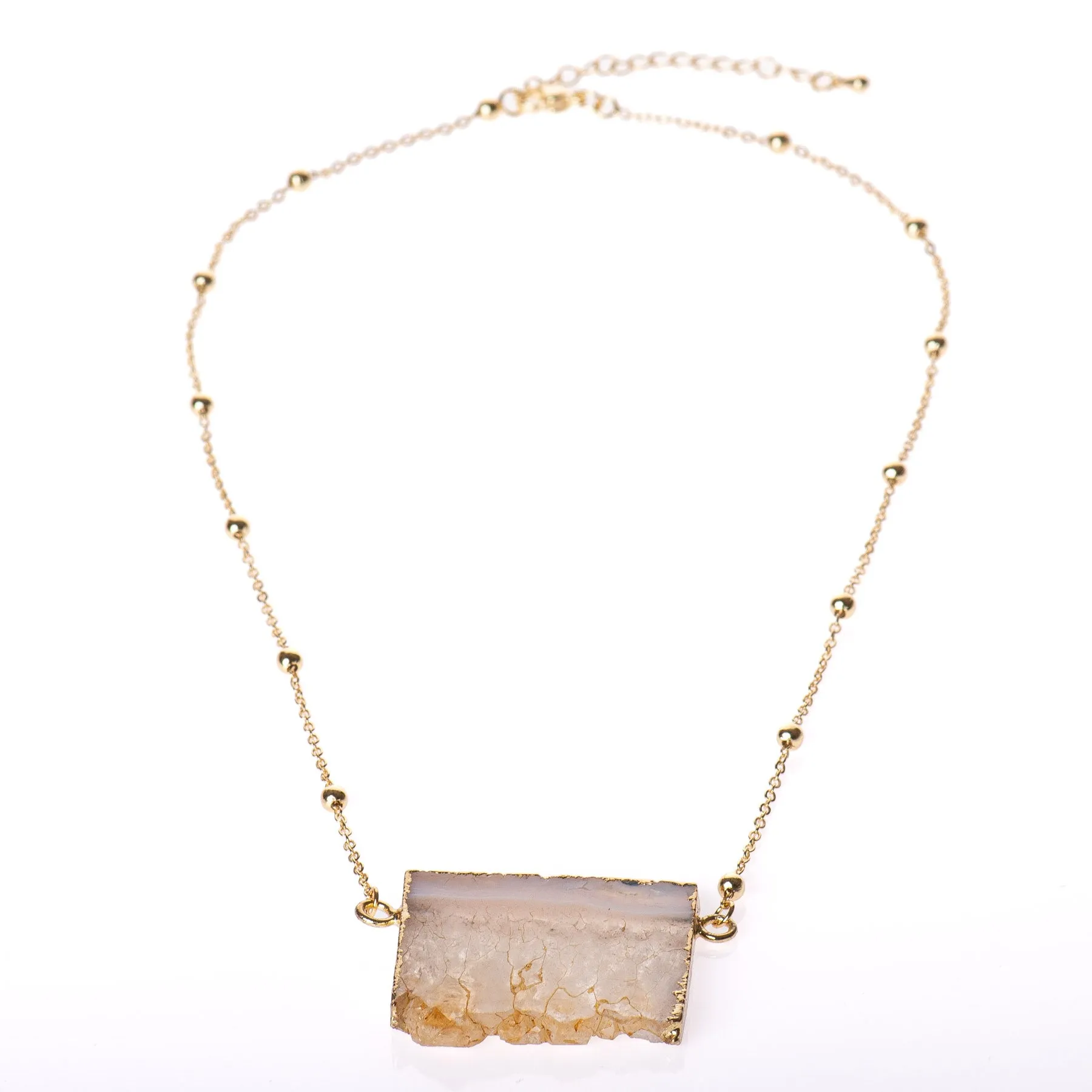 Citrine Slice Necklace