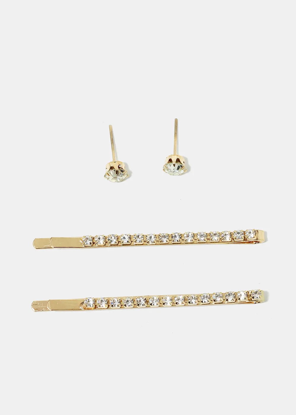 Classic Hair Clip & Earrings Set