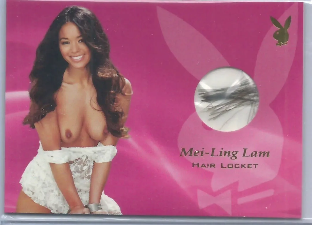 Copy of Playboy Centerfold Update 6 Mei-Ling Lam Spotlight Hair Locket Memorabilia Card