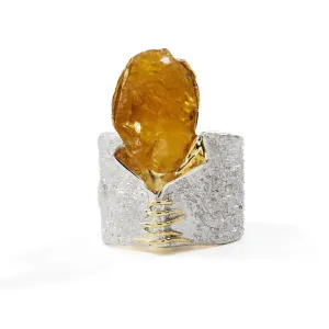 Corliss Citrine Rough Ring