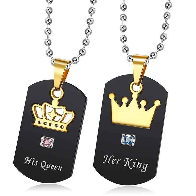 Crown Couple Necklaces