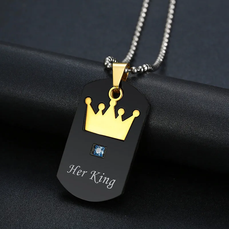 Crown Couple Necklaces