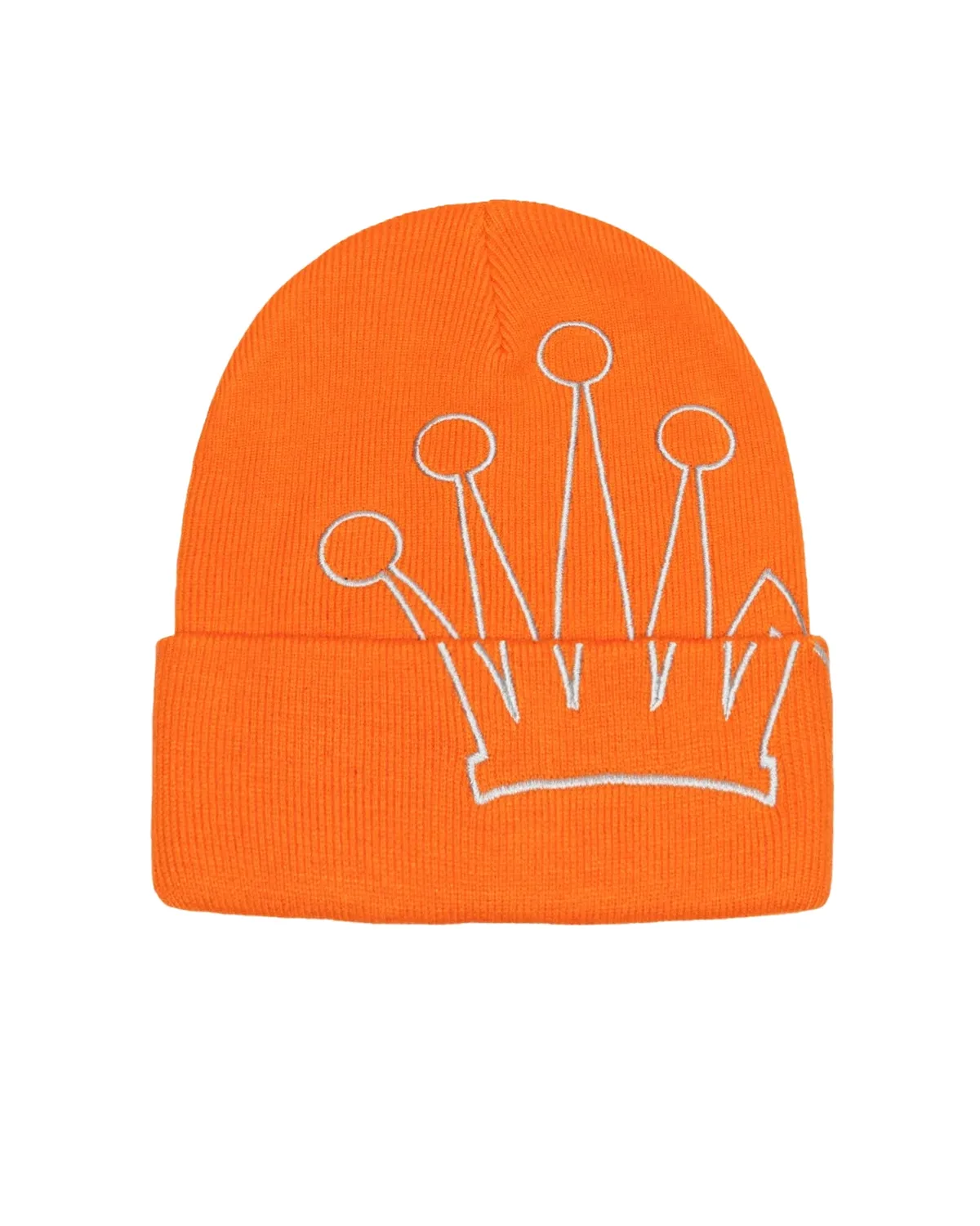 Cuff Beanie Crown Orange