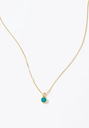 Cyan Charm Necklace