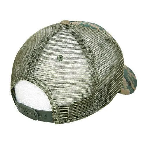 Decky Camouflage Foam Trucker 5 Panel High Crown Hats Caps Snapback