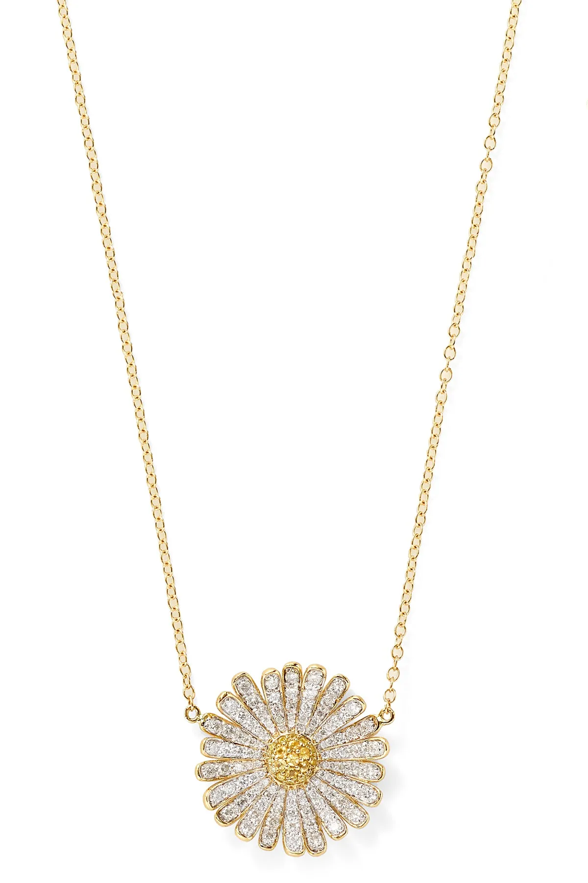 Diamond Daisy Necklace