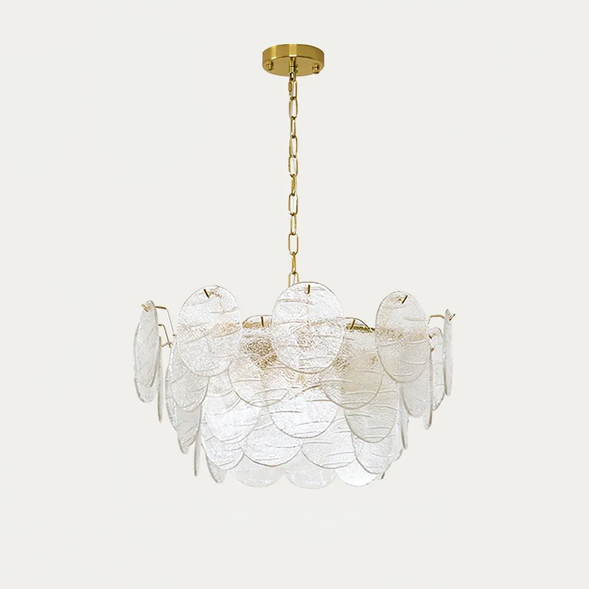 Disc Victorian Glass Chandelier