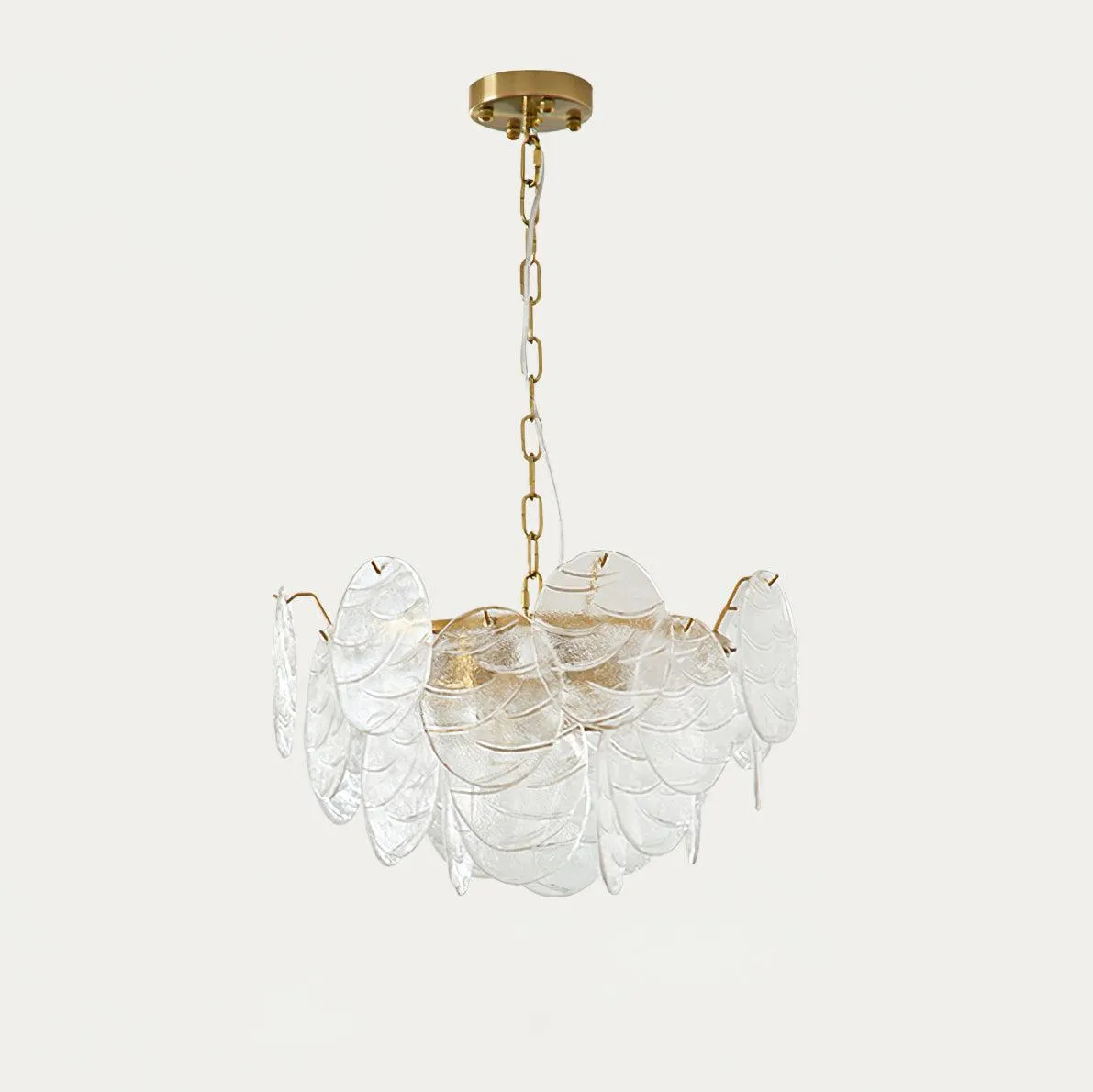 Disc Victorian Glass Chandelier