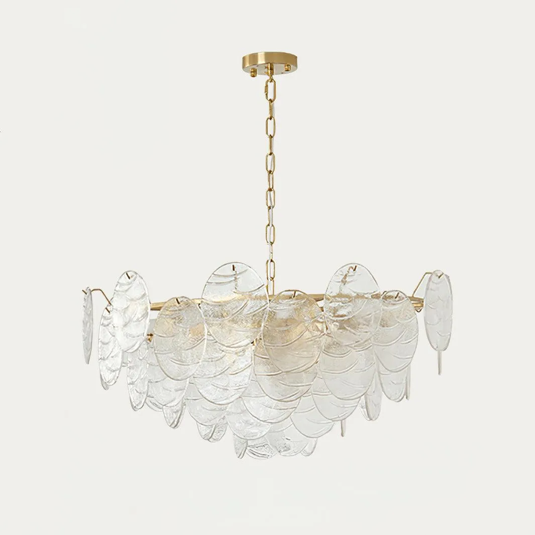 Disc Victorian Glass Chandelier