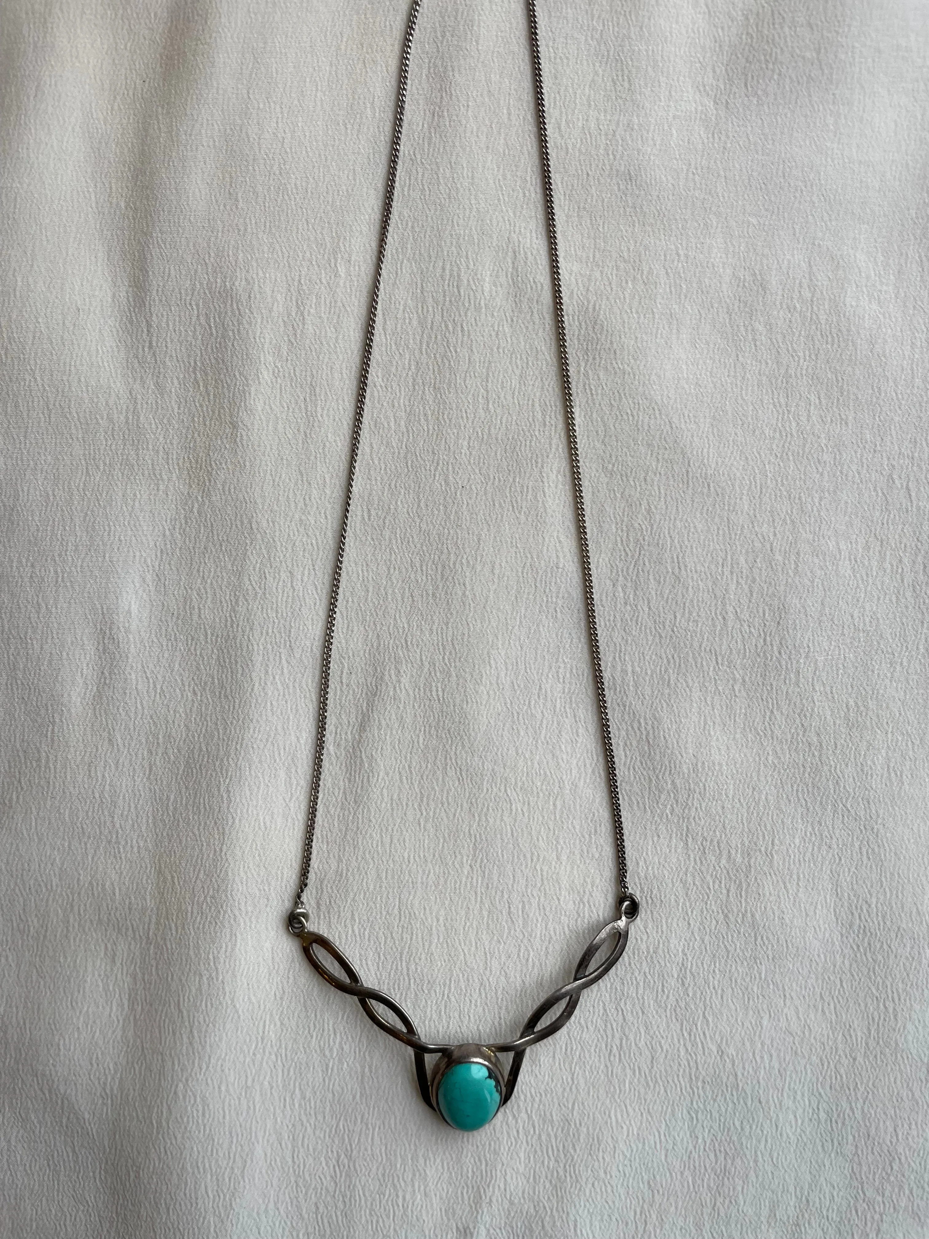 disco turquoise necklace N008