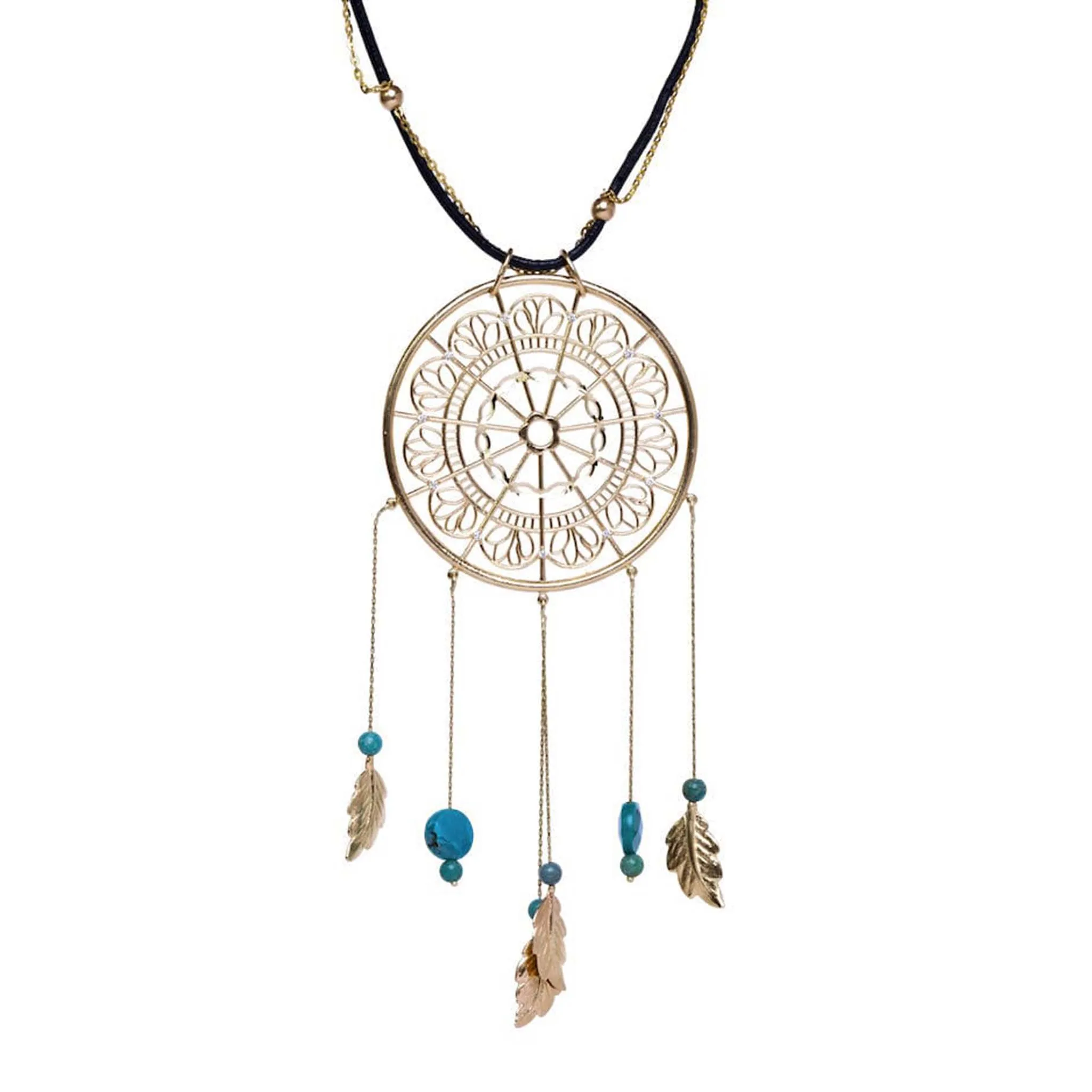 Dream Catcher Necklace   Leather