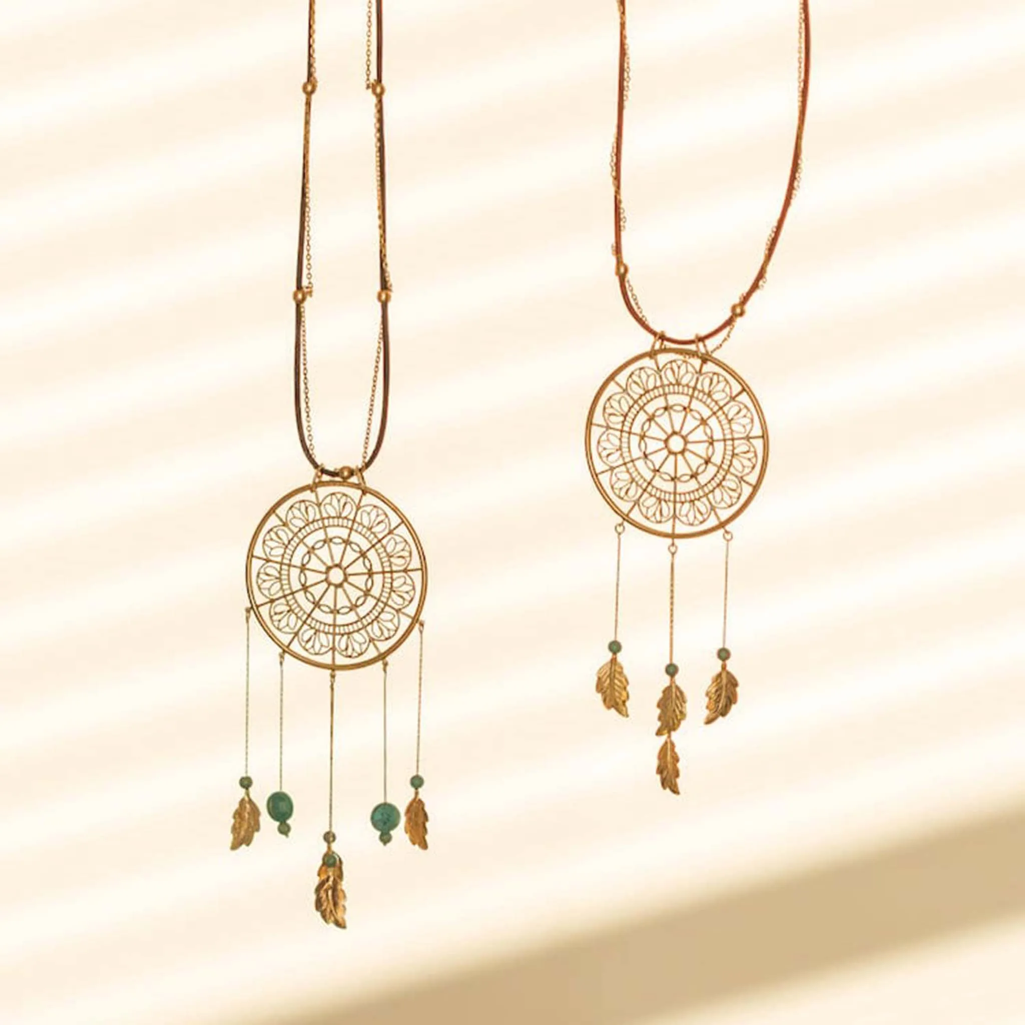 Dream Catcher Necklace   Leather