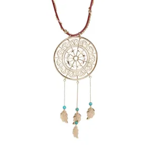 Dream Catcher Necklace   Leather