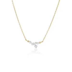 Dylan Baguette Diamond Necklace