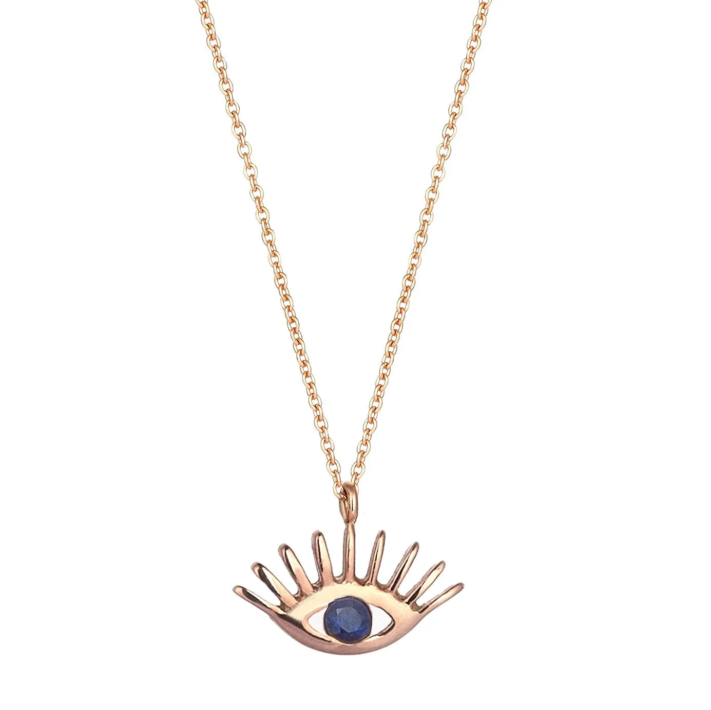 Evil Eye Slim Chain Necklace