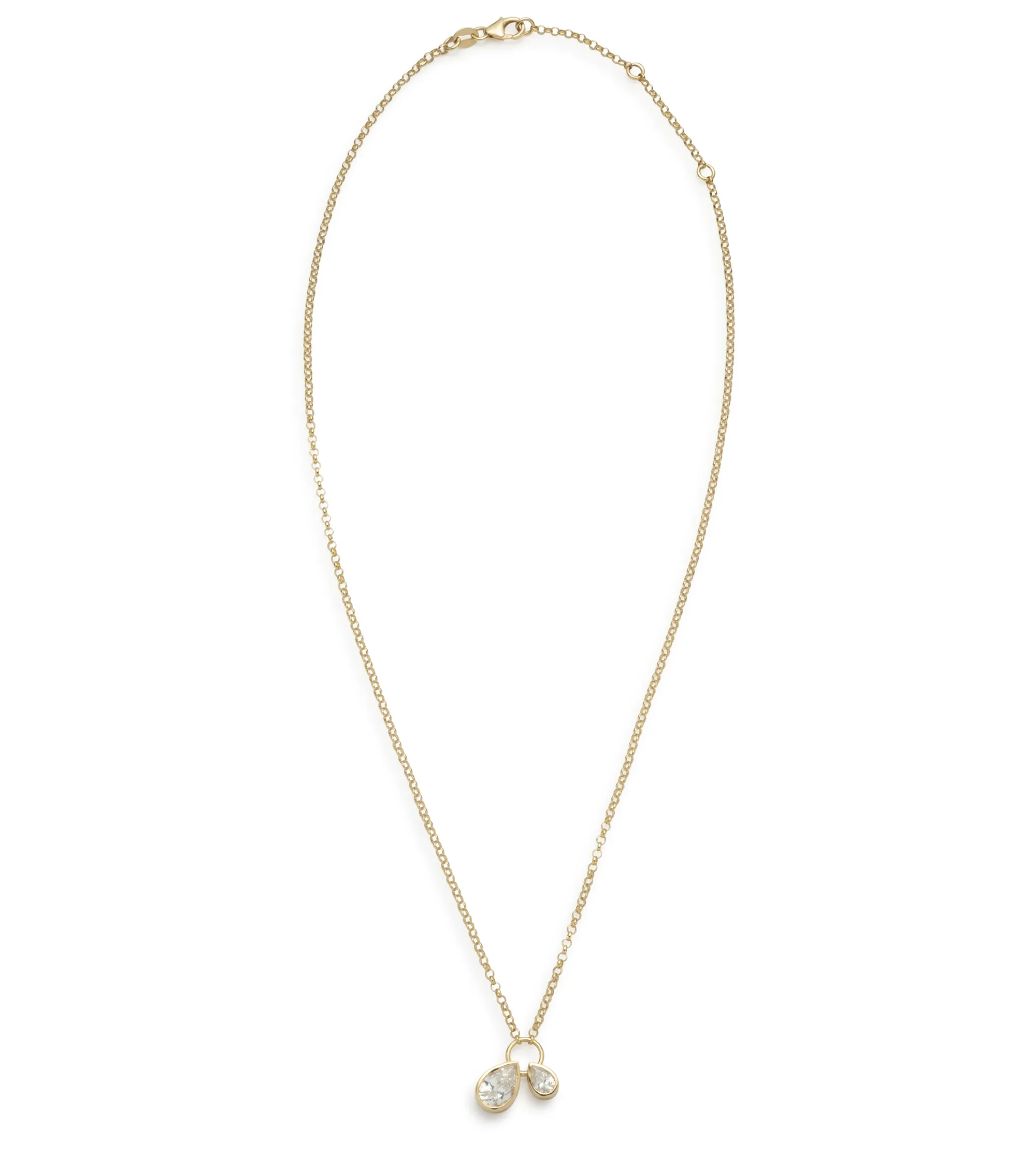 Forever & Always a Pair : Diamond Stationary Necklace