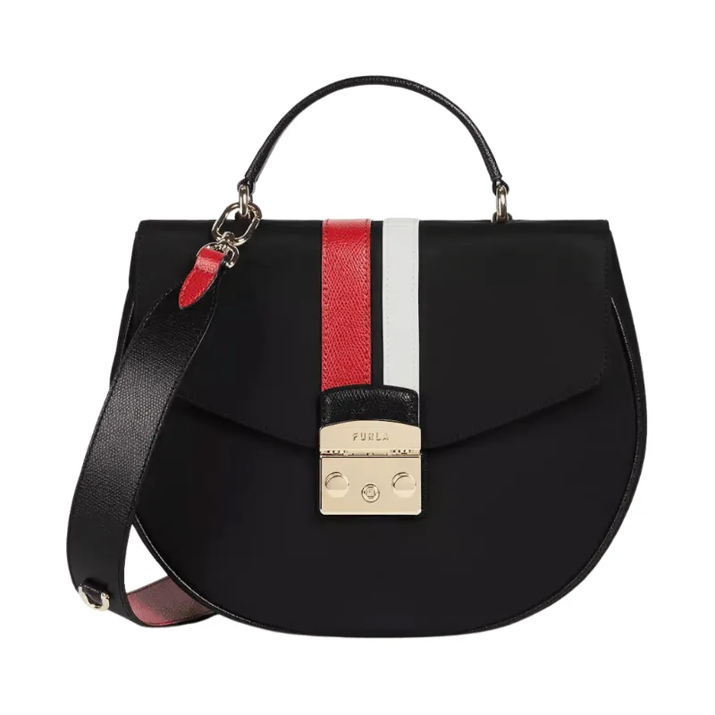 Furla Metropolis Medium Top Handle Bag - Nero Ruby